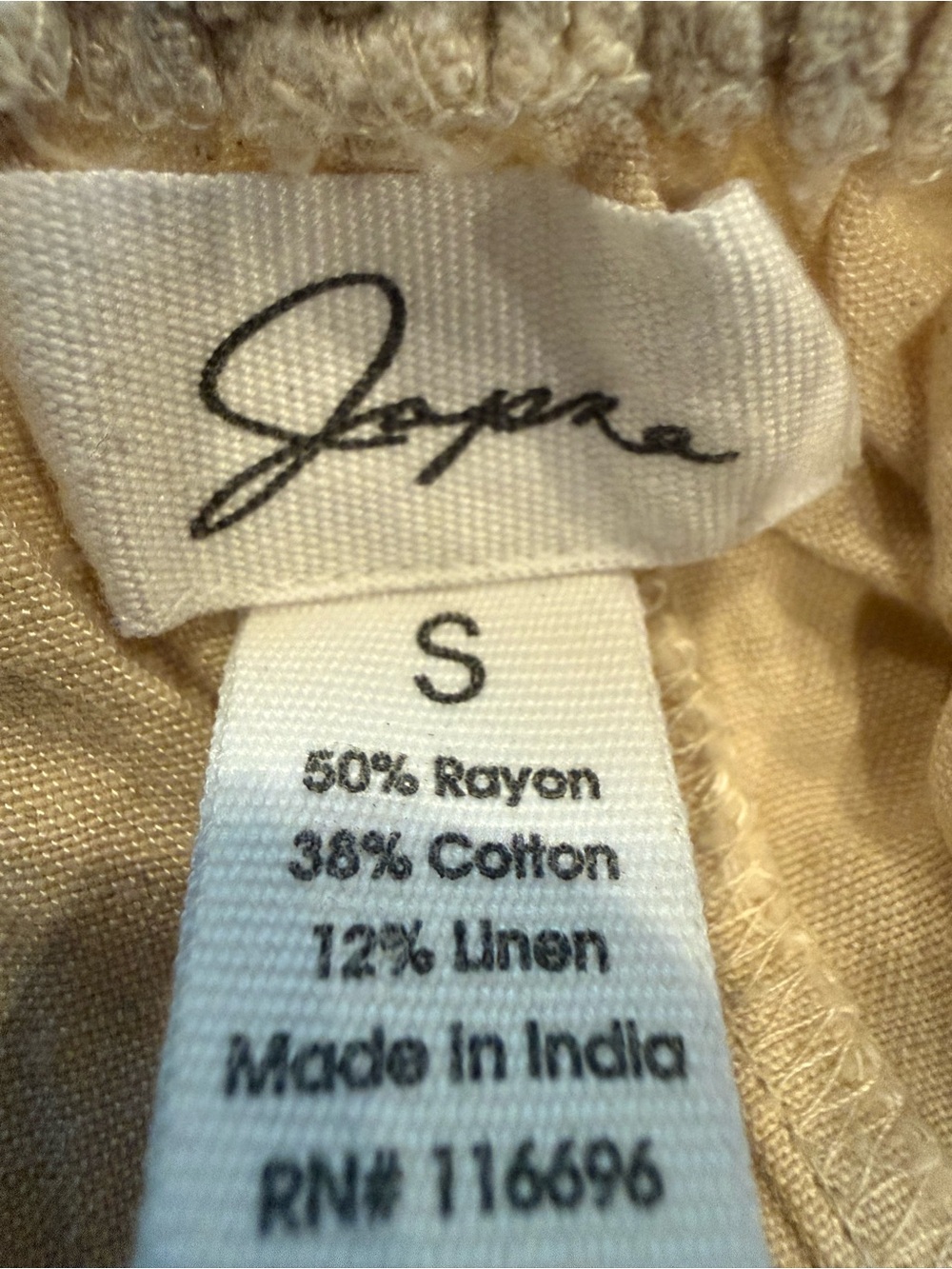 Japna Cream V-Neck Spaghetti-Strap Jumpsuit - Picture 10 of 11